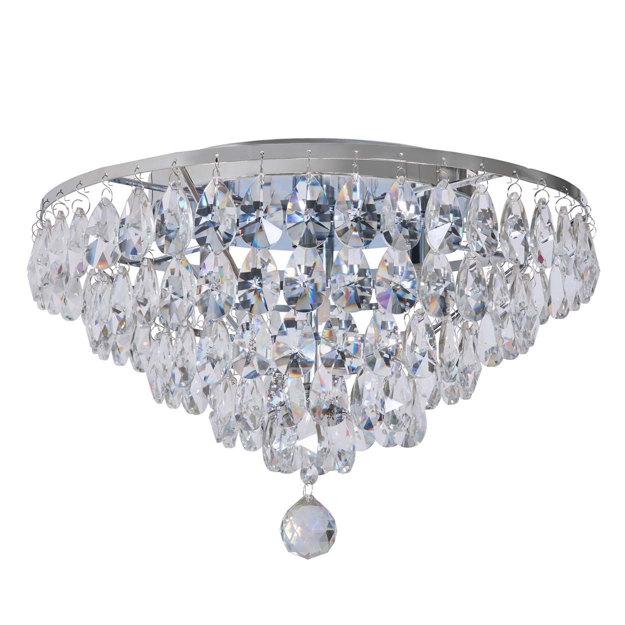 Cascade Lighting Bliase 40 Cm Crystal Diamond Flush