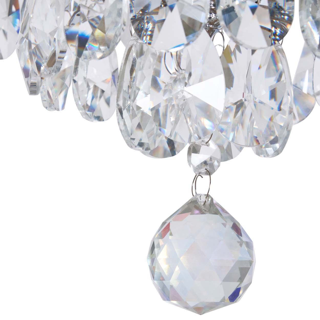 Cascade Lighting Bliase 40 Cm Crystal Diamond Flush