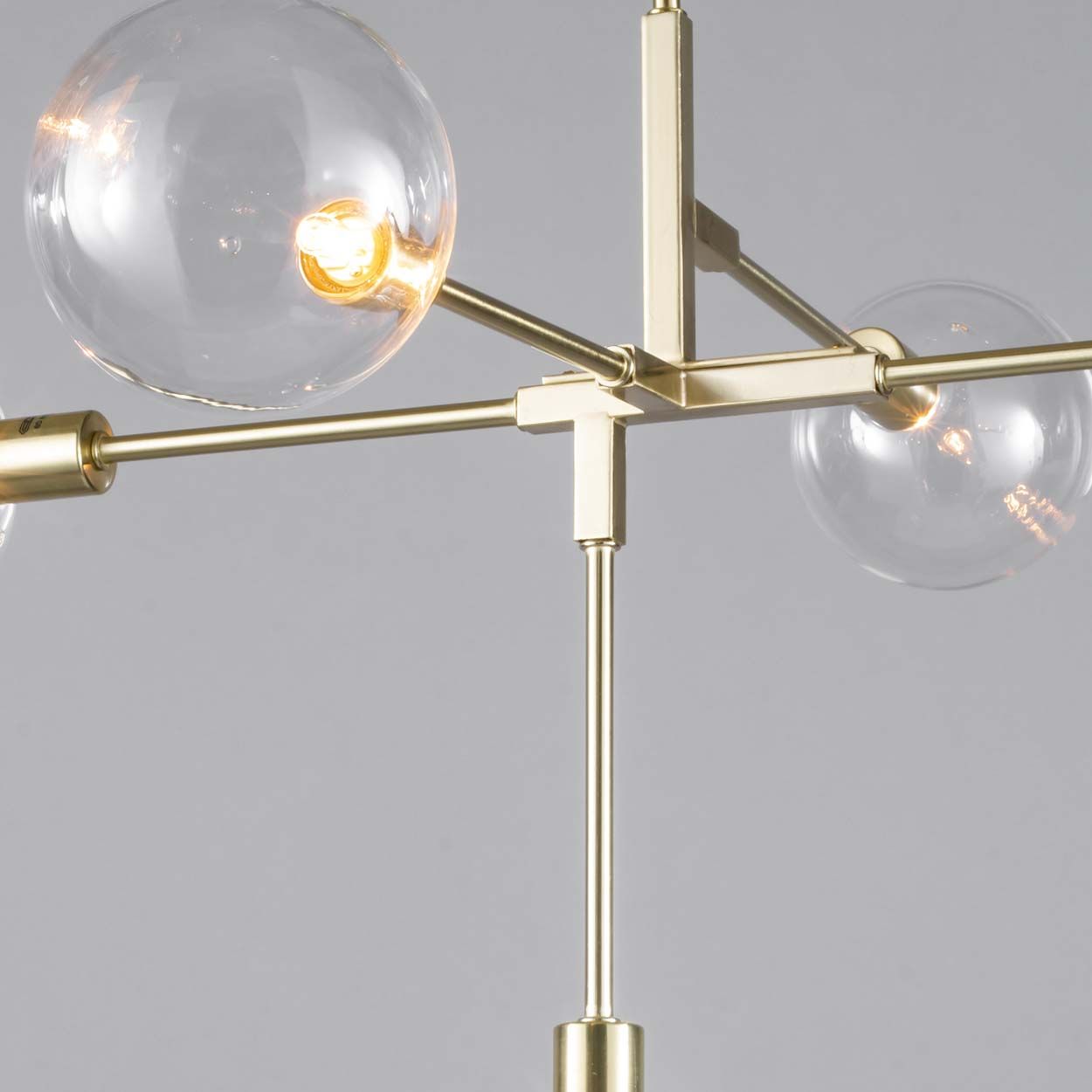 Cascade Lighting Hollie Ceiling Light Brass Clear