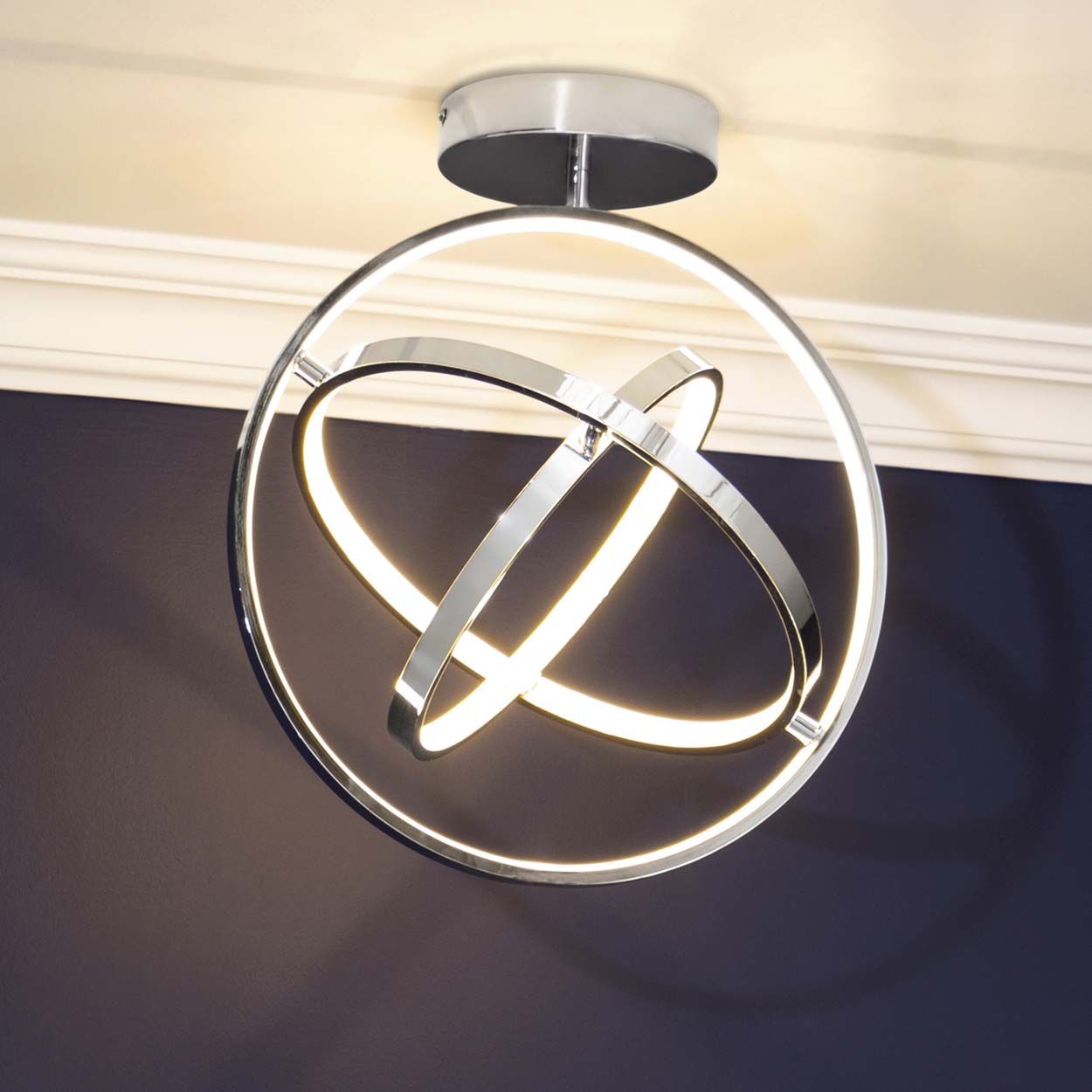 Cascade Lighting Whitby 3 Rings Orbital Led Flush