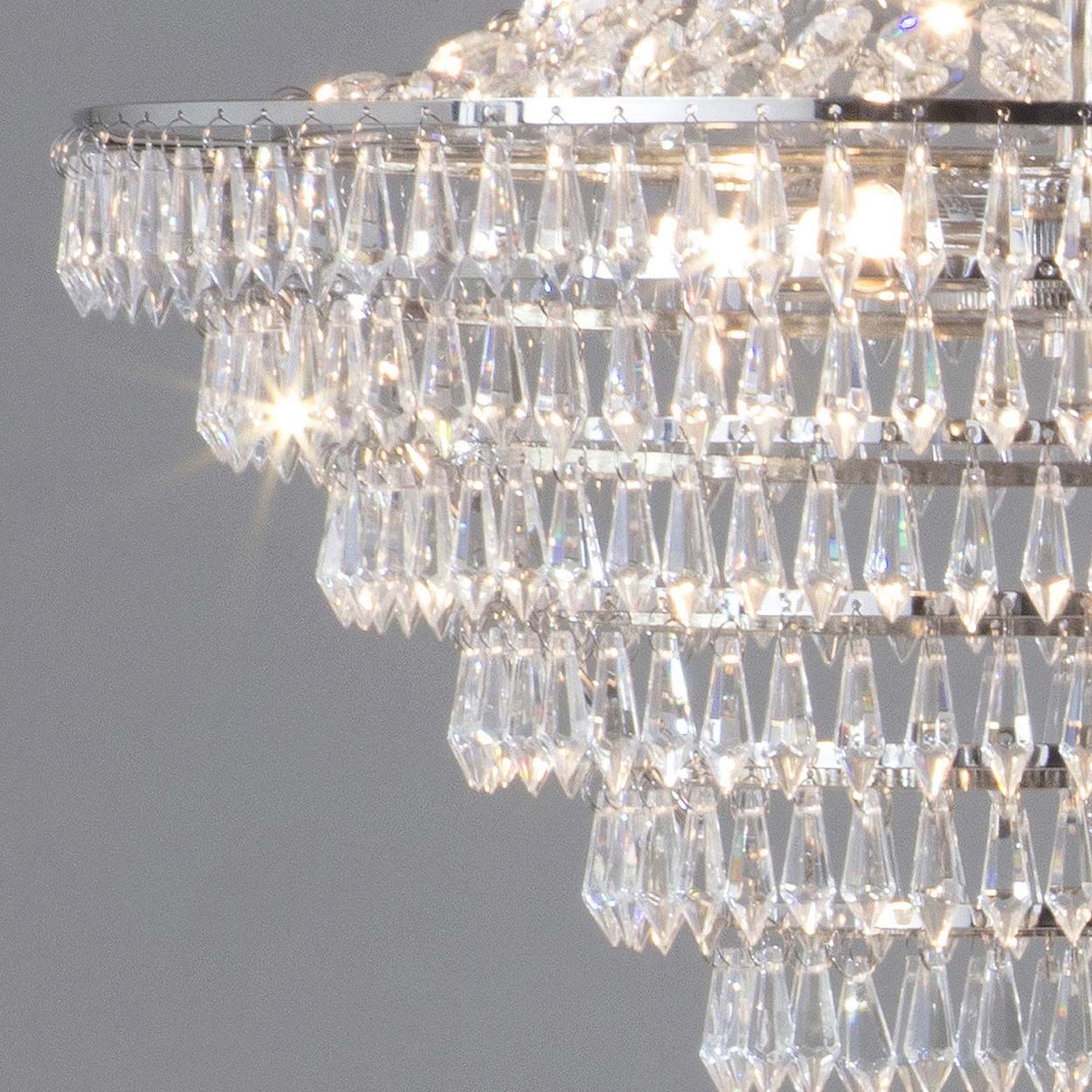 Cascade Lighting Chase Flush Large  Polished Nickel