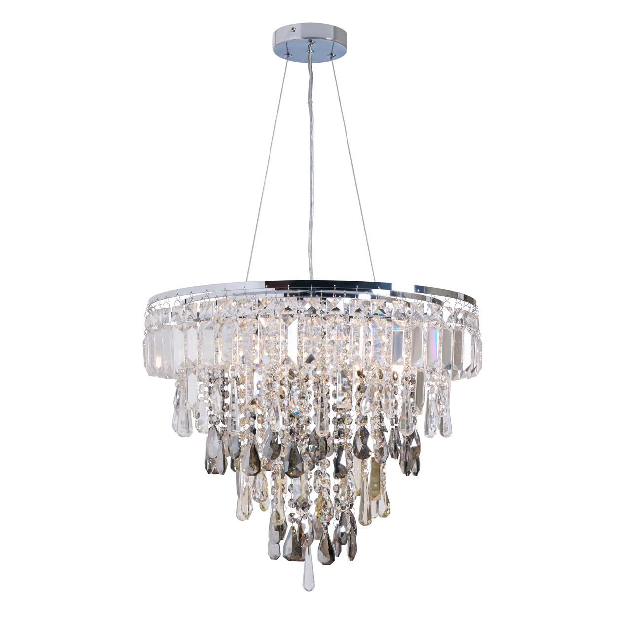 Cascade Lighting Clovelly Pendant Clear Smoke Champagne