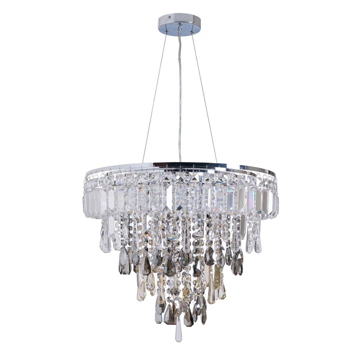 Cascade Lighting Clovelly Pendant Clear Smoke Champagne