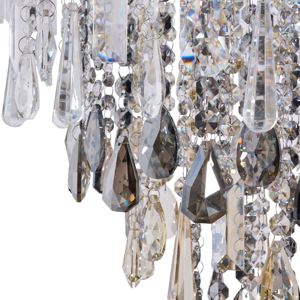 Cascade Lighting Clovelly Pendant Clear Smoke Champagne