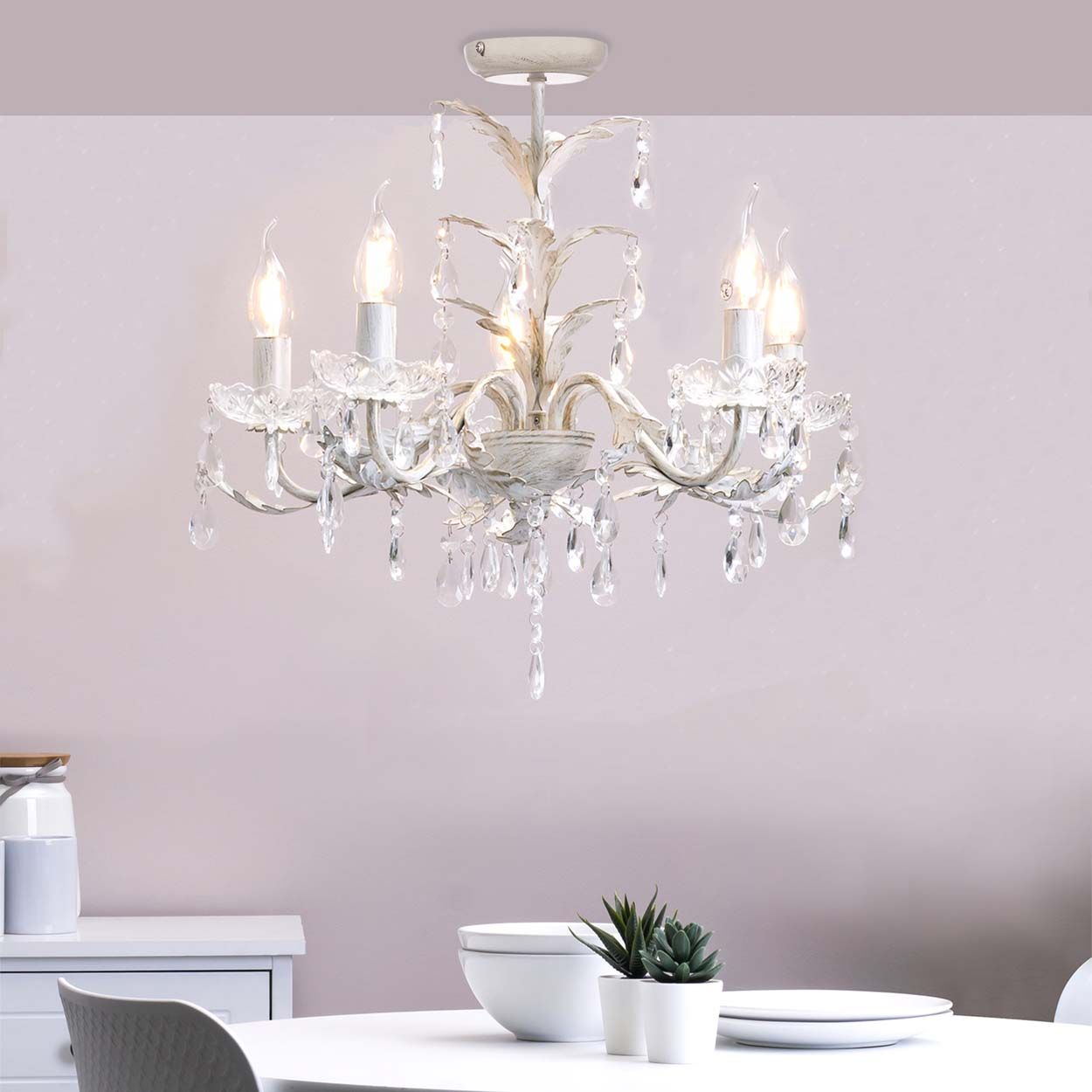 Cascade Lighting Bewley 5Lt Flush Cream