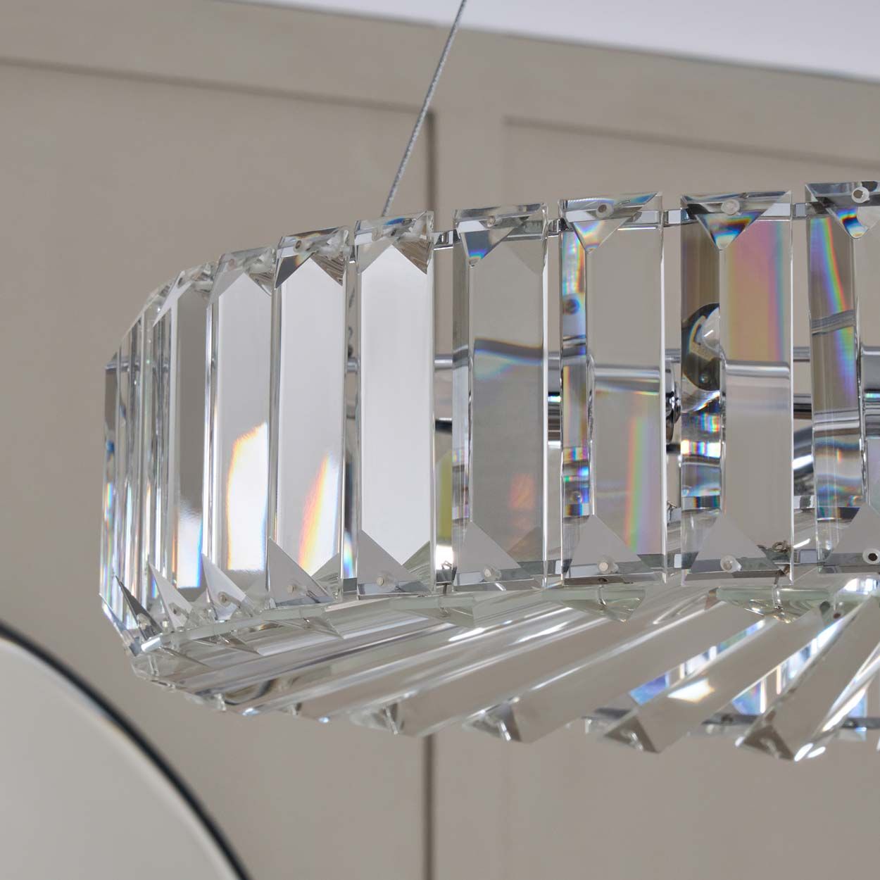 Cascade Lighting Georgie Crystal Pendant Chrome