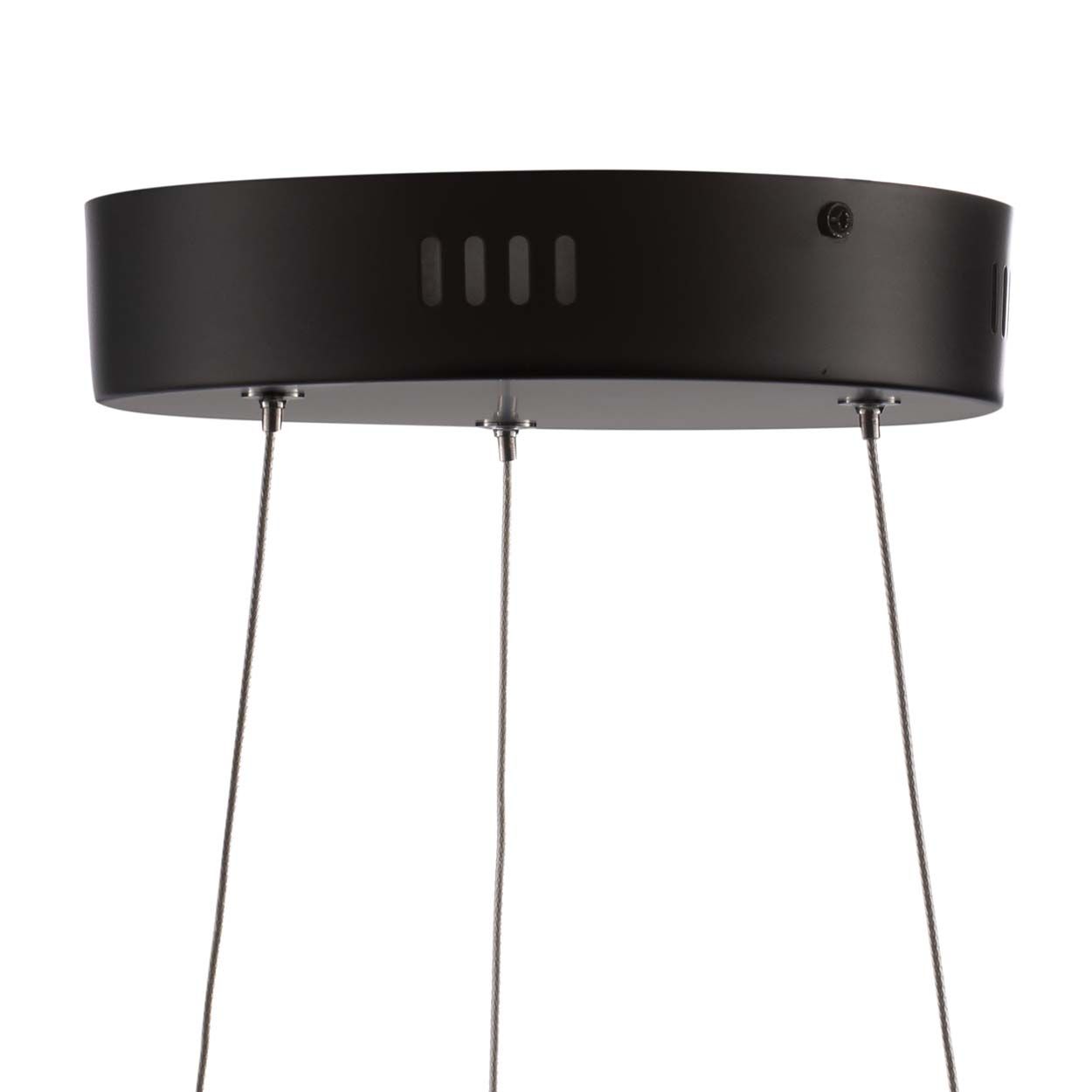 Cascade Lighting Clifford Led Triple Ring Pendant Sat Black