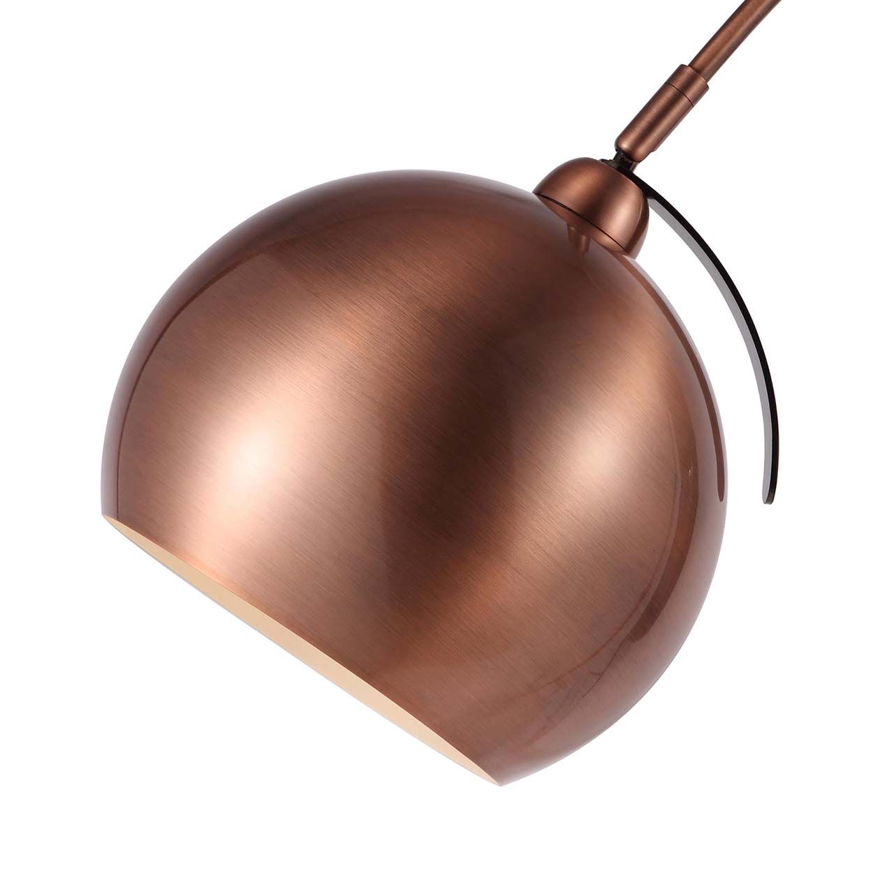 Cascade Lighting Rowen Curved Floor Lamp Copper