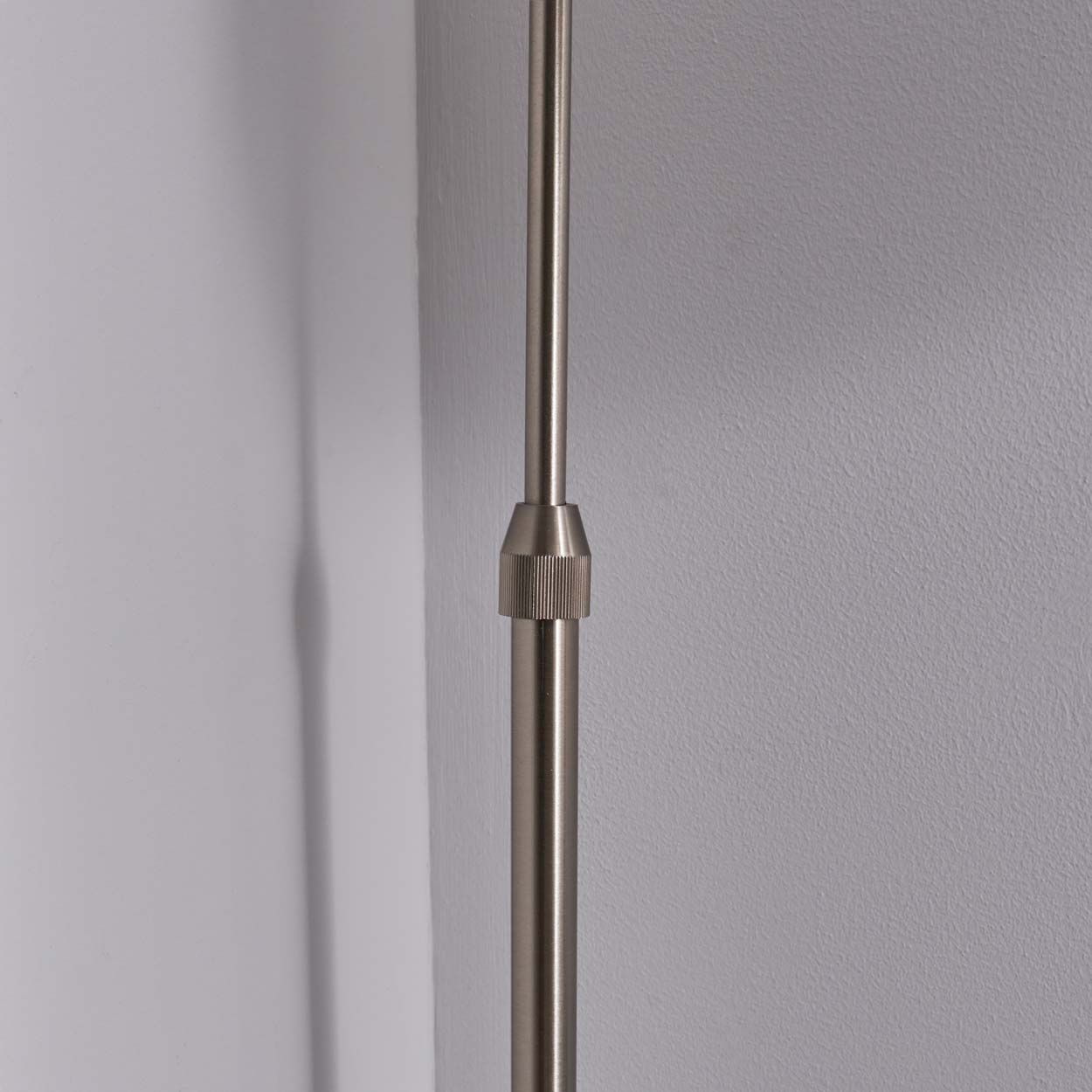 Cascade Lighting Rowen Curved Floor Lamp Satin Nickel