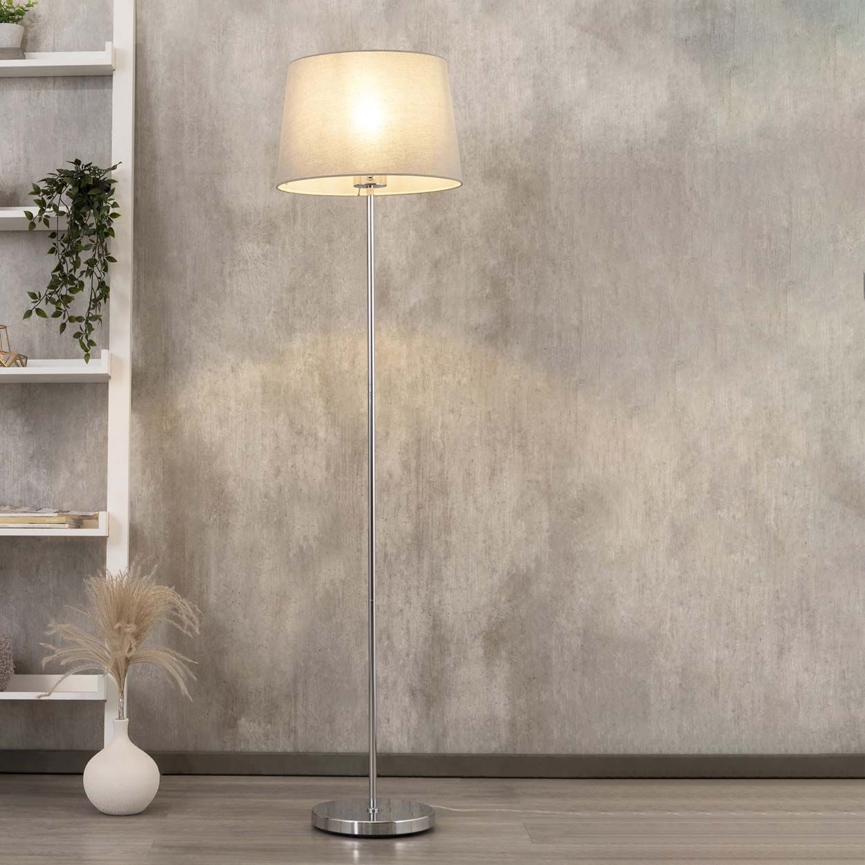 Cascade Lighting Harper Stem Touch Floor Lamp Grey