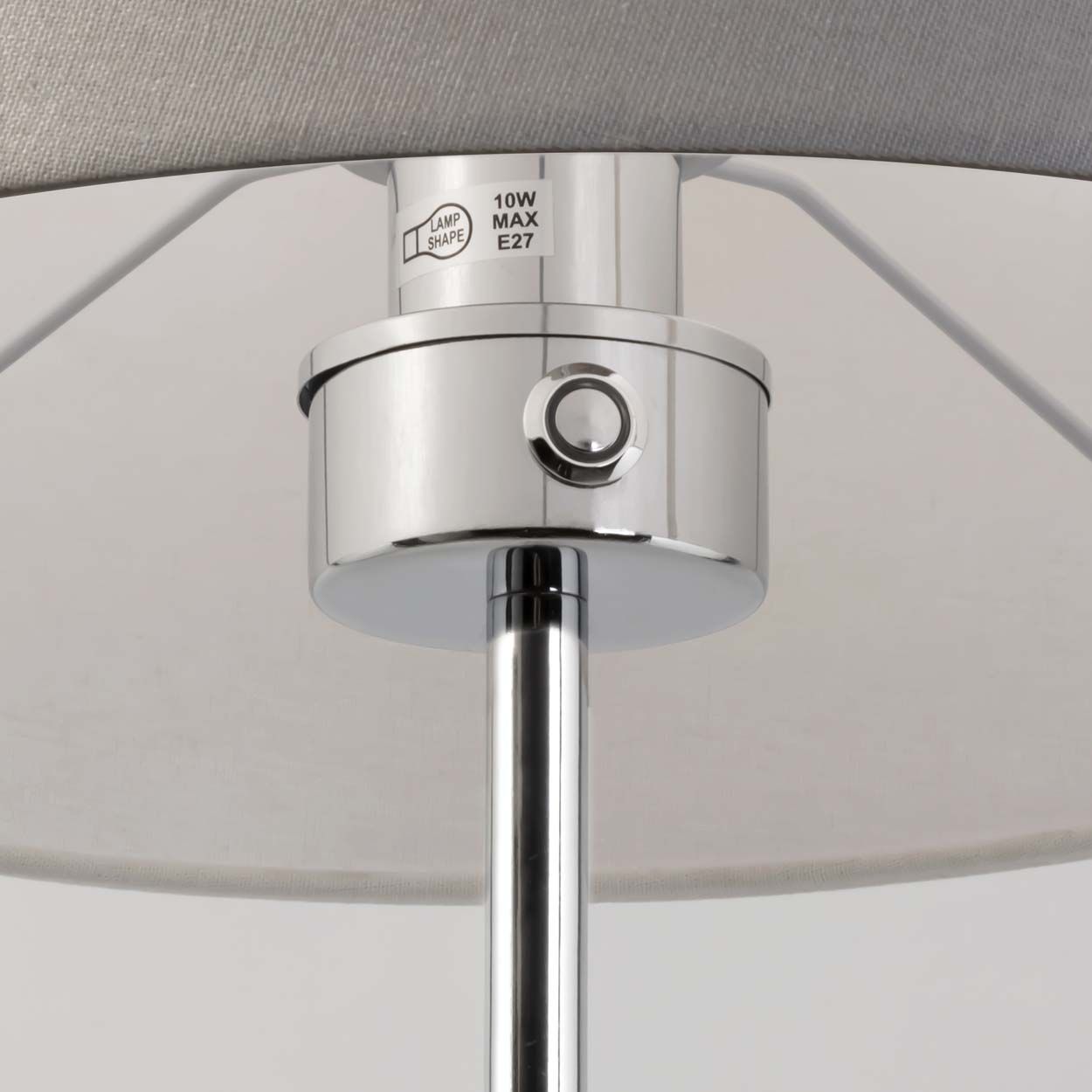 Cascade Lighting Harper Stem Touch Floor Lamp Grey