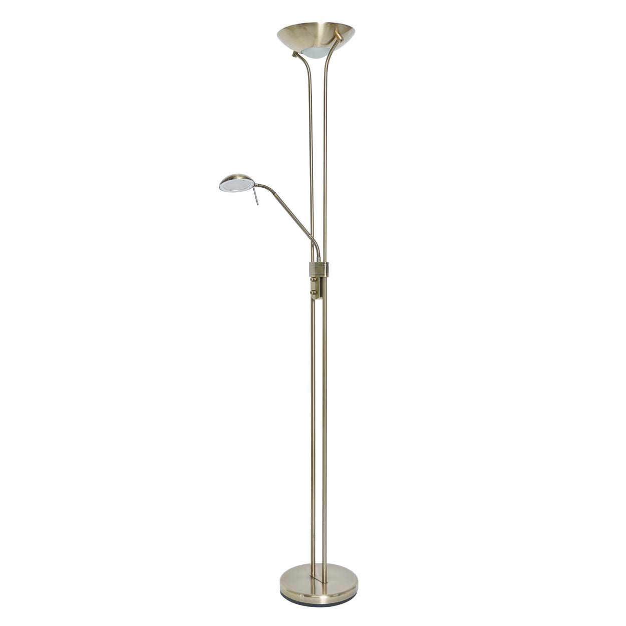 Cascade Lighting Arlo Floor Lamp Led Ant Brass