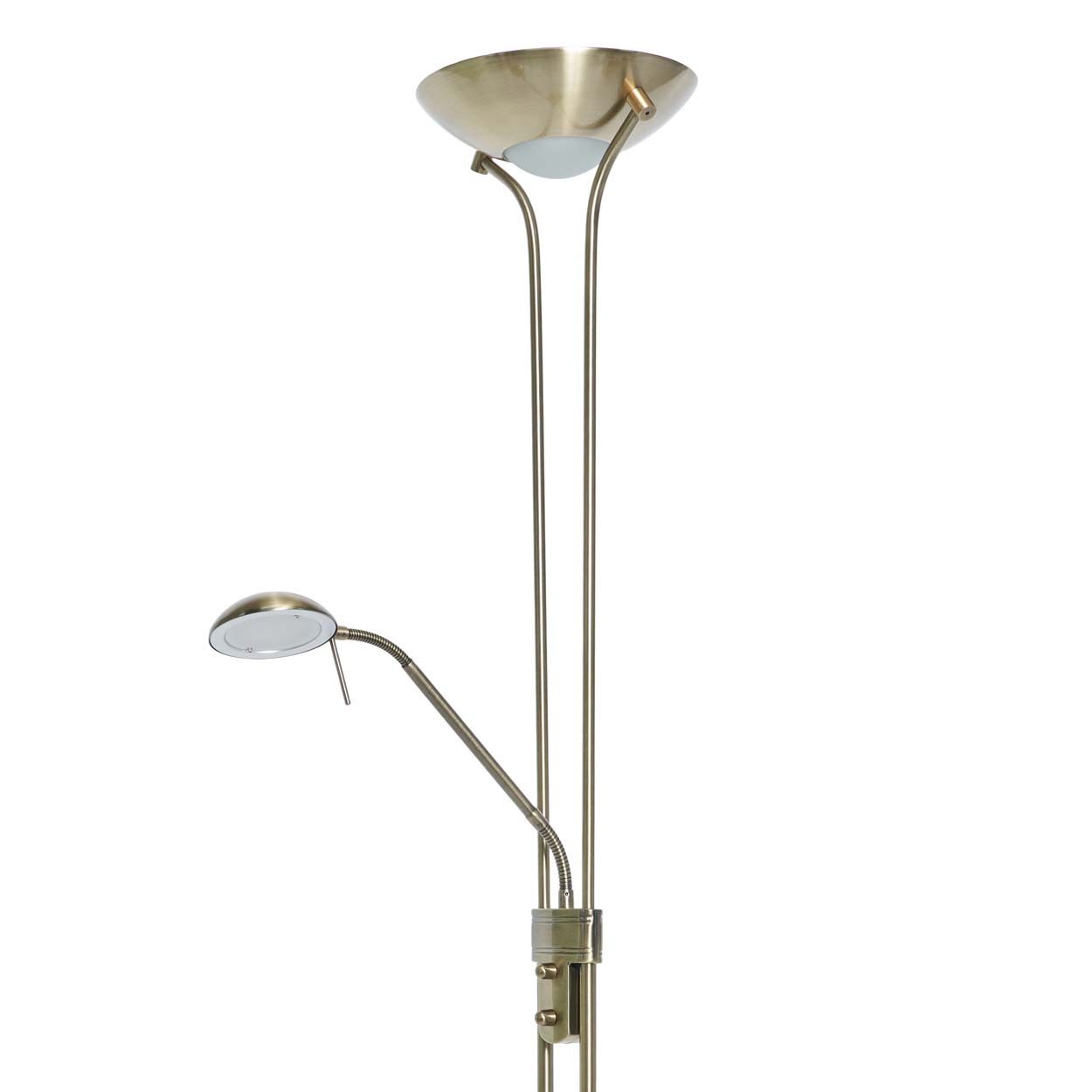 Cascade Lighting Arlo Floor Lamp Led Ant Brass
