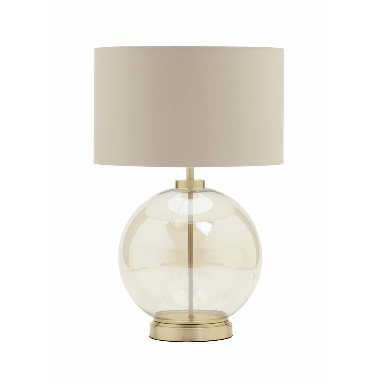 Cascade Lighting Nico Large Glass Table Lamp Brass