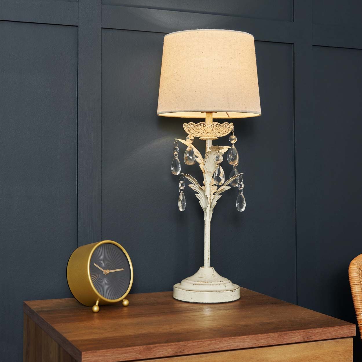 Cascade Lighting Shay Table Lamp Ant Brass