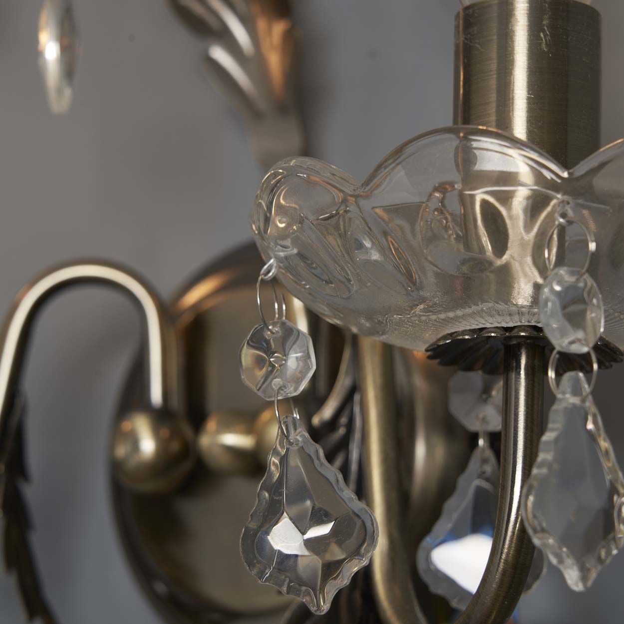 Cascade Lighting Shay Wall Light Ant Brass