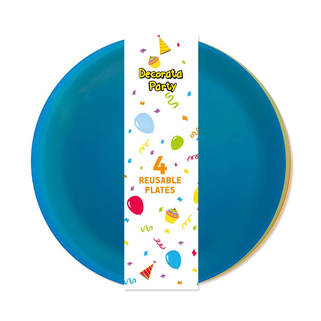 Reusable Clear Party Plates 4 Pack