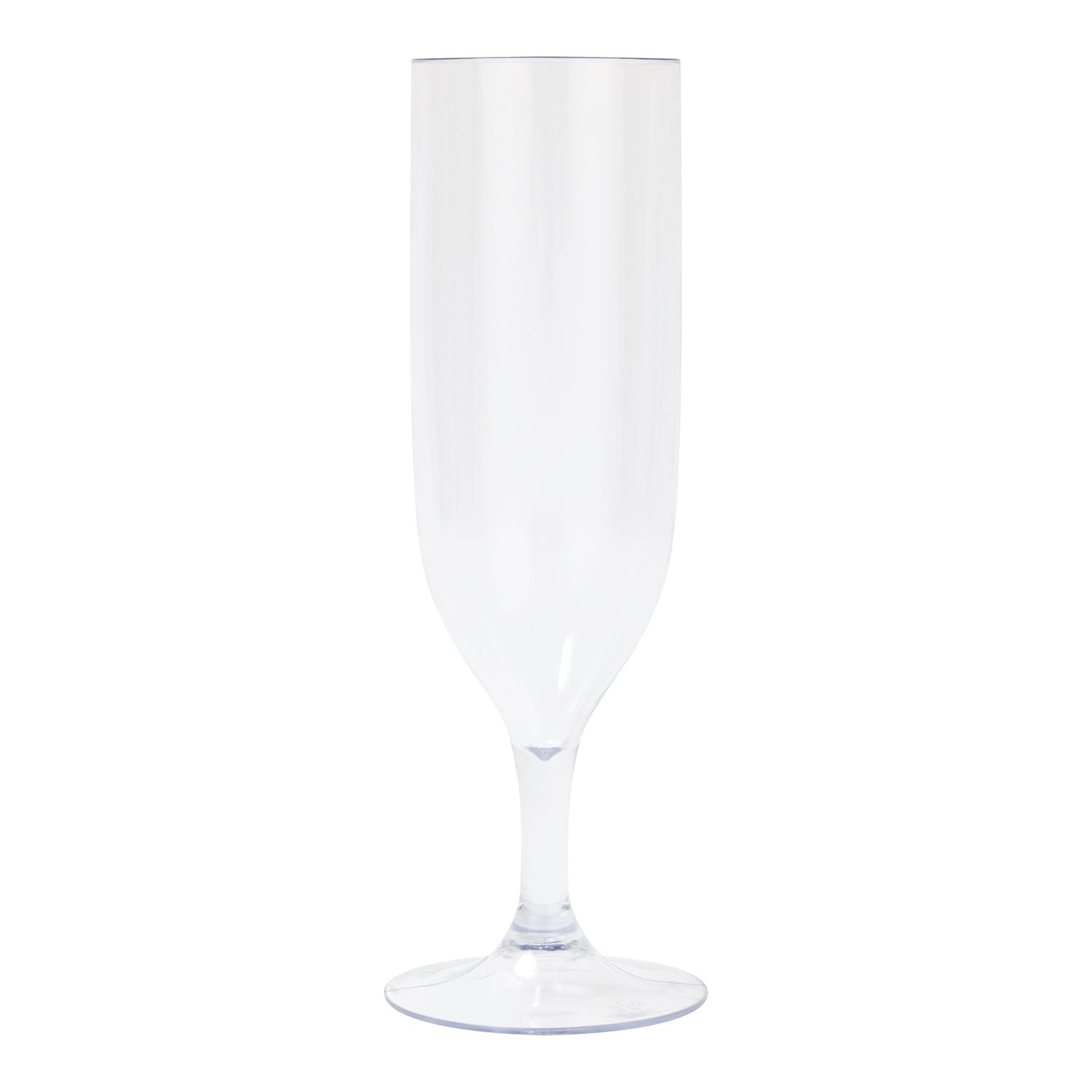 Reusable Champagne Glass Clear Gold 2 Pack