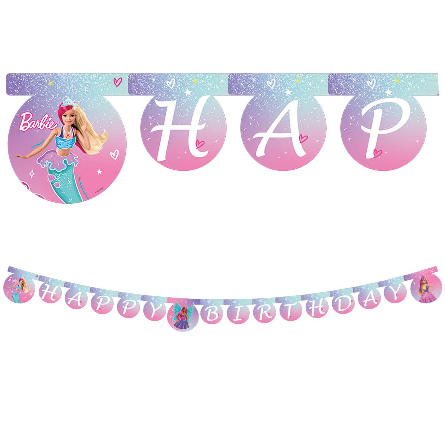 Barbie Happy Birthday Paper Banner