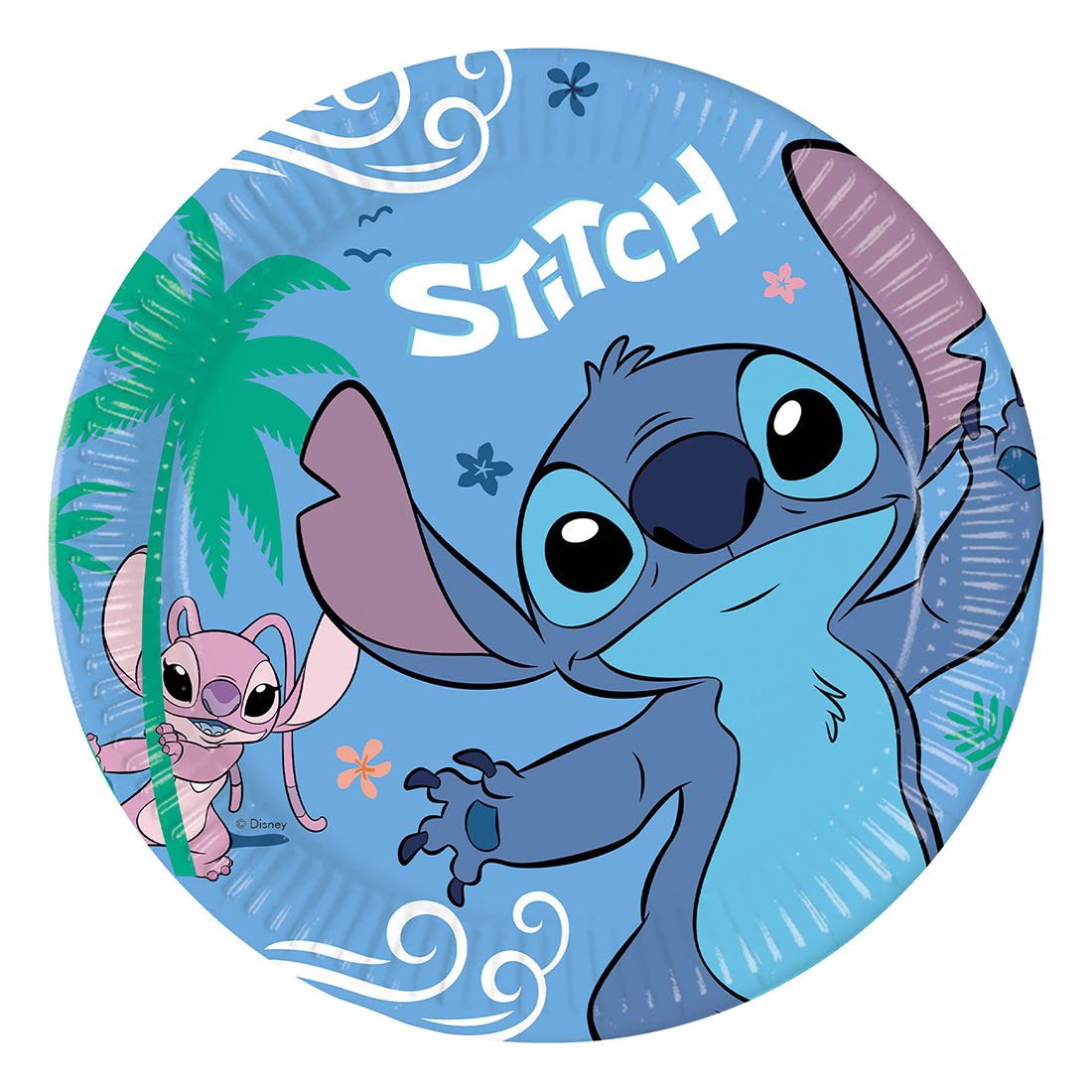 Stitch & Angel Party Plates 23cm 8 Pack