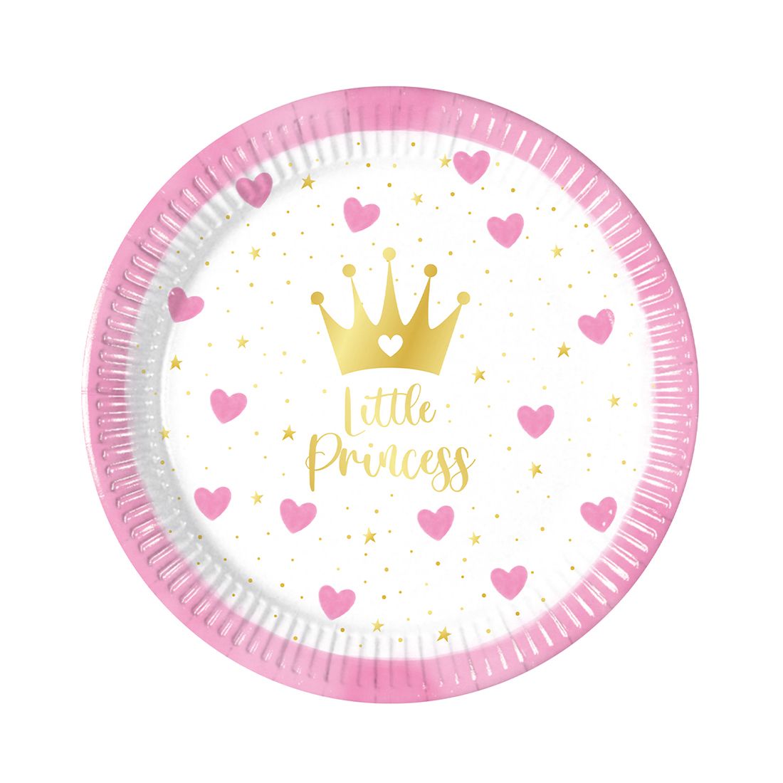 Little Princess Party Plates 20cm 8 Pack