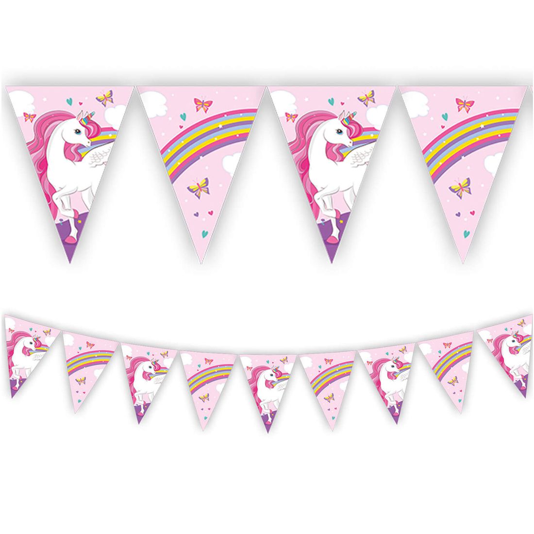 Rainbow Unicorn Party Bunting