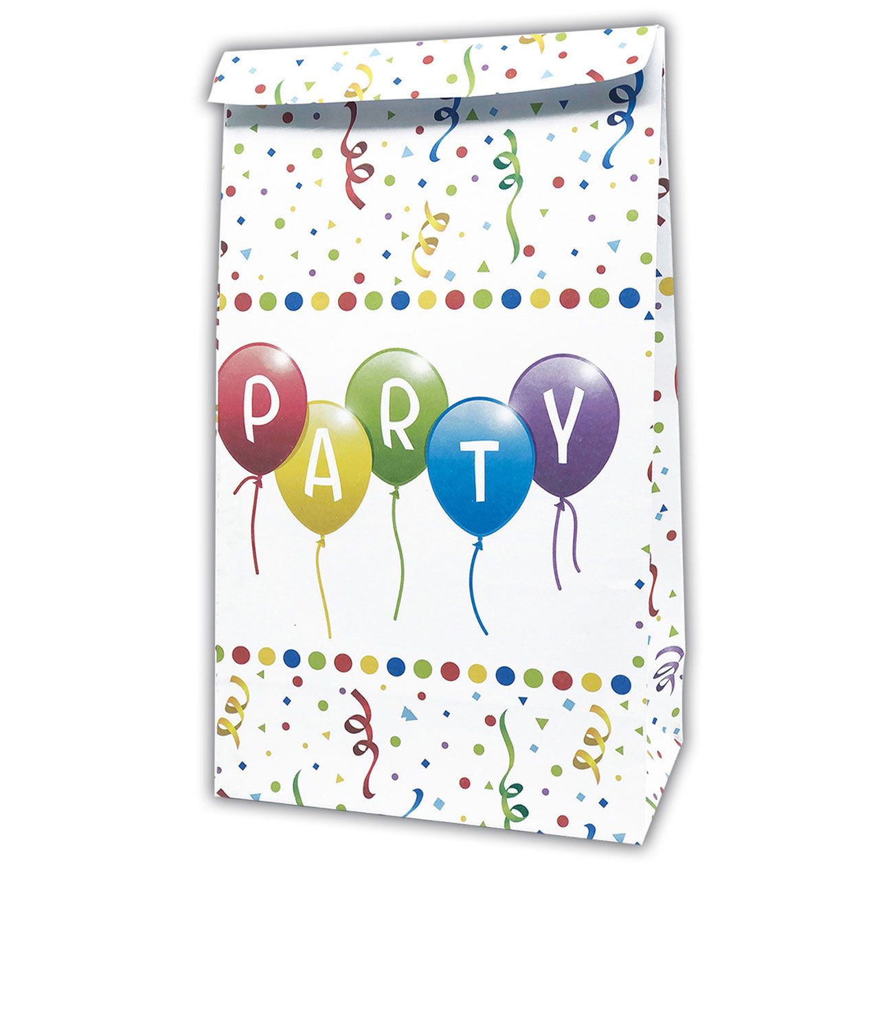 Happy Birthday Balloon Plastic Party Bags 4 Pack