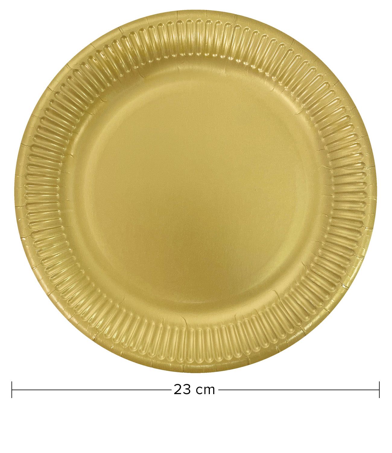 Metallic Gold Party Plates 8 Pack