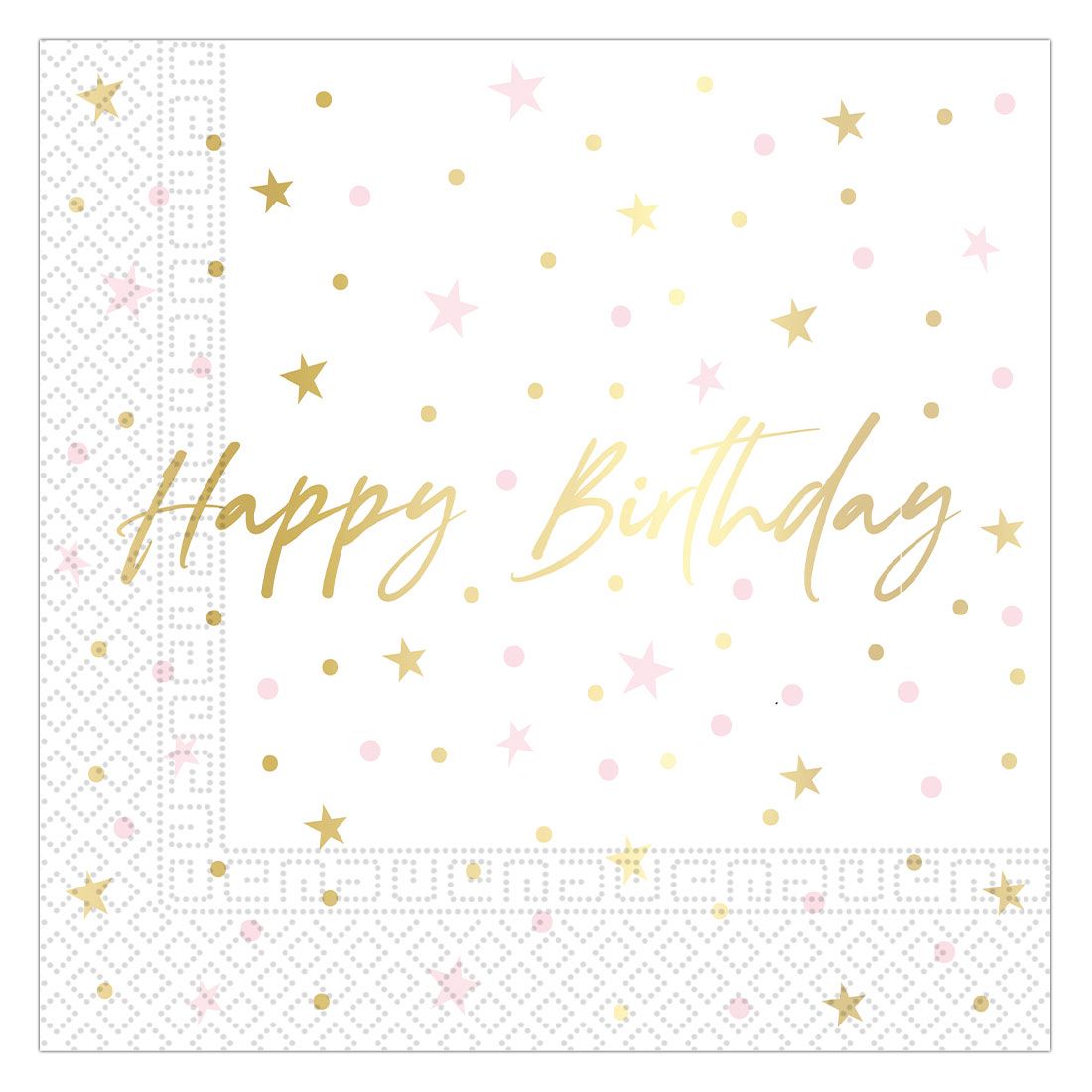 Happy Birthday Napkins 20 Pack