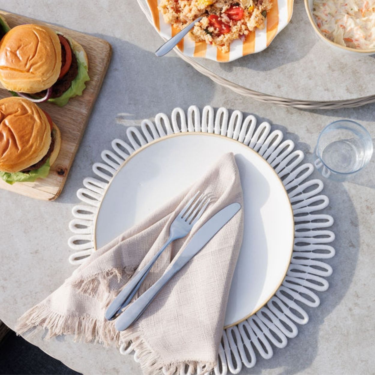 Villia Napkins Beige 4 Pack 40x40cm