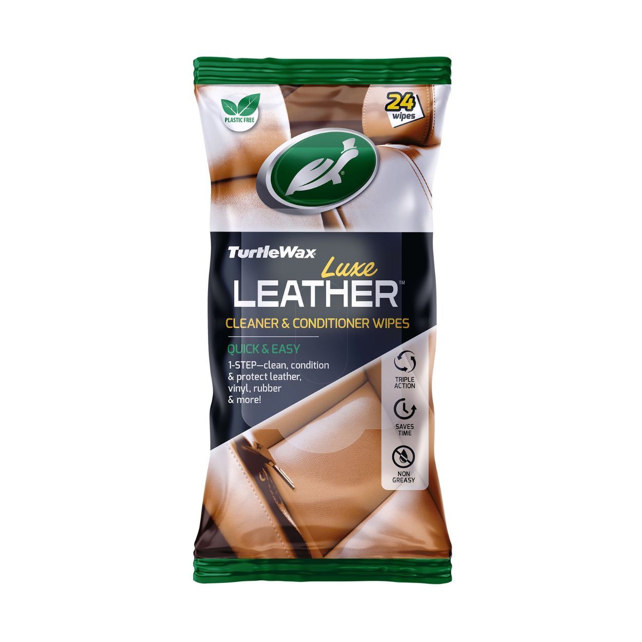 Turtlewax Luxe Leather Wipes 24pk 