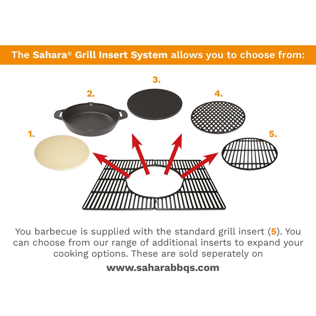 Sahara Forge 61cm Charcoal BBQ
