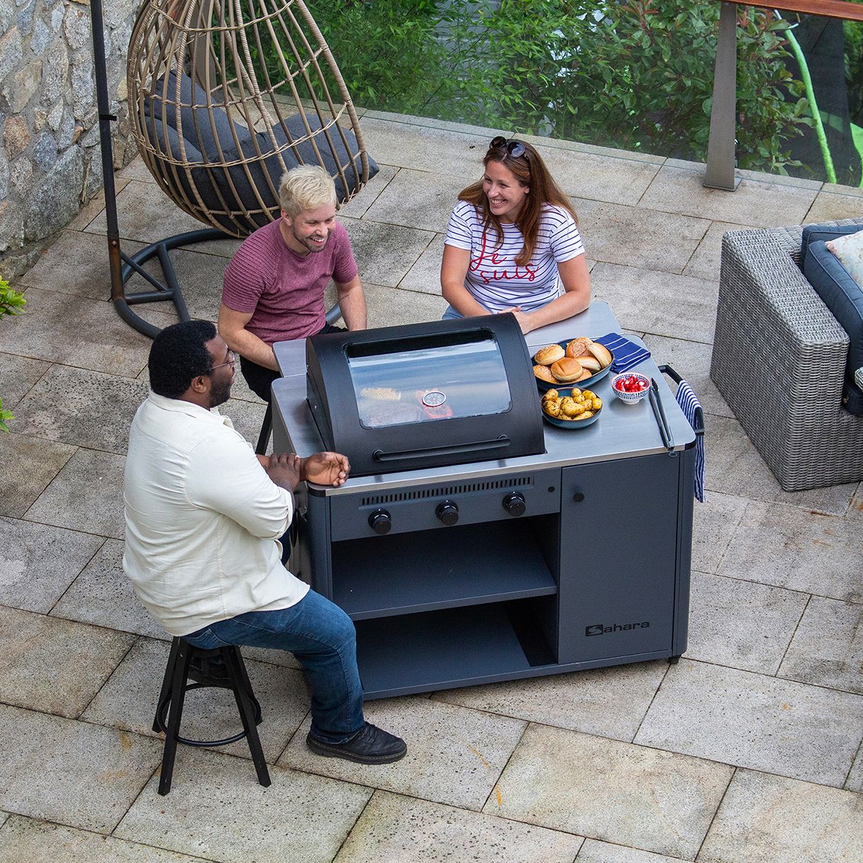 Sahara Arke 3 Burner Gas BBQ
