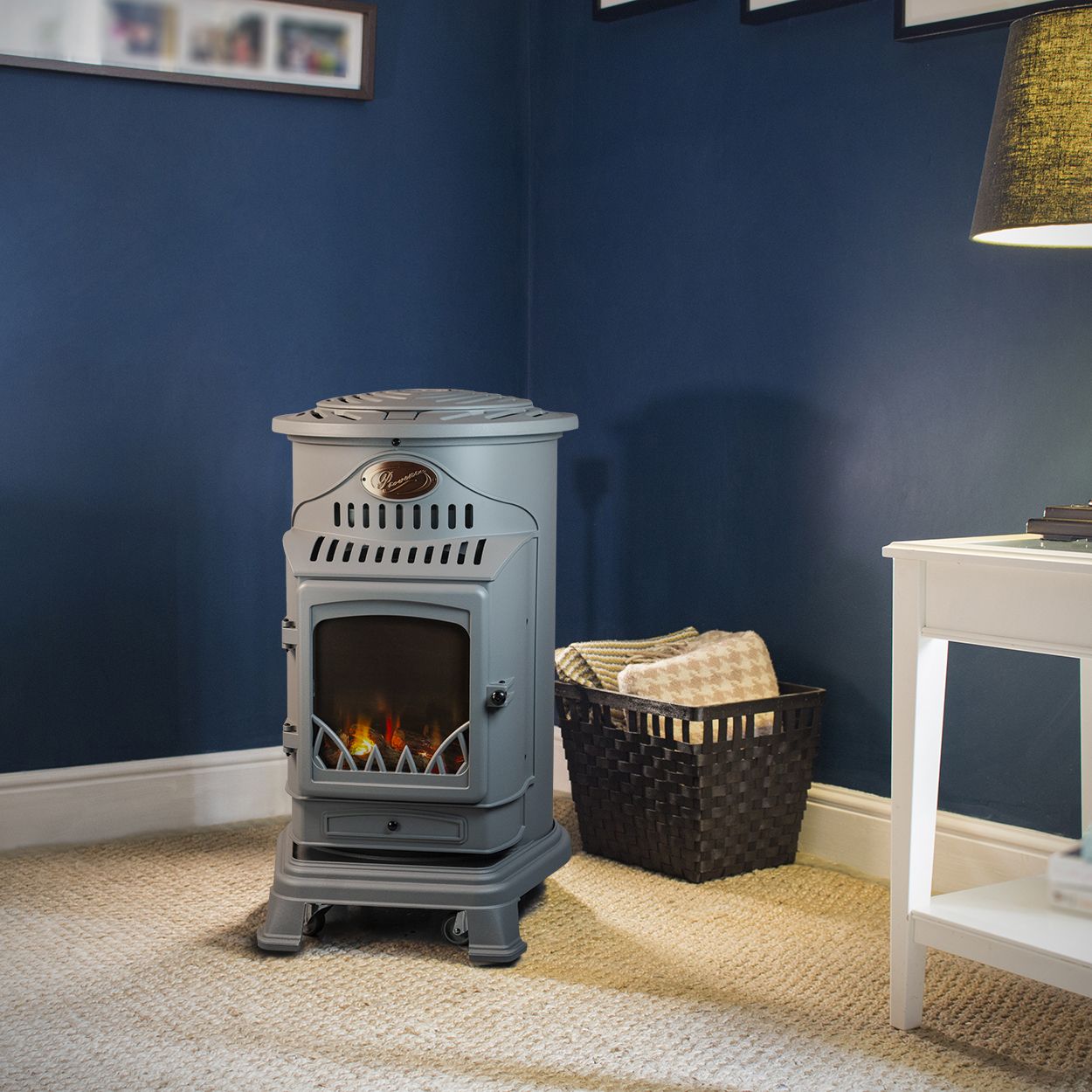 Sahara Provence Gas Fire Mist Grey