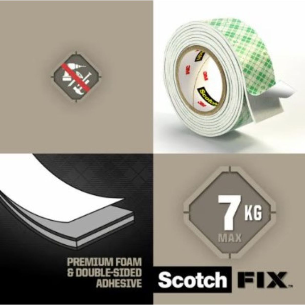 Scotch-FIX Double-Sided Interior Mounting Tape