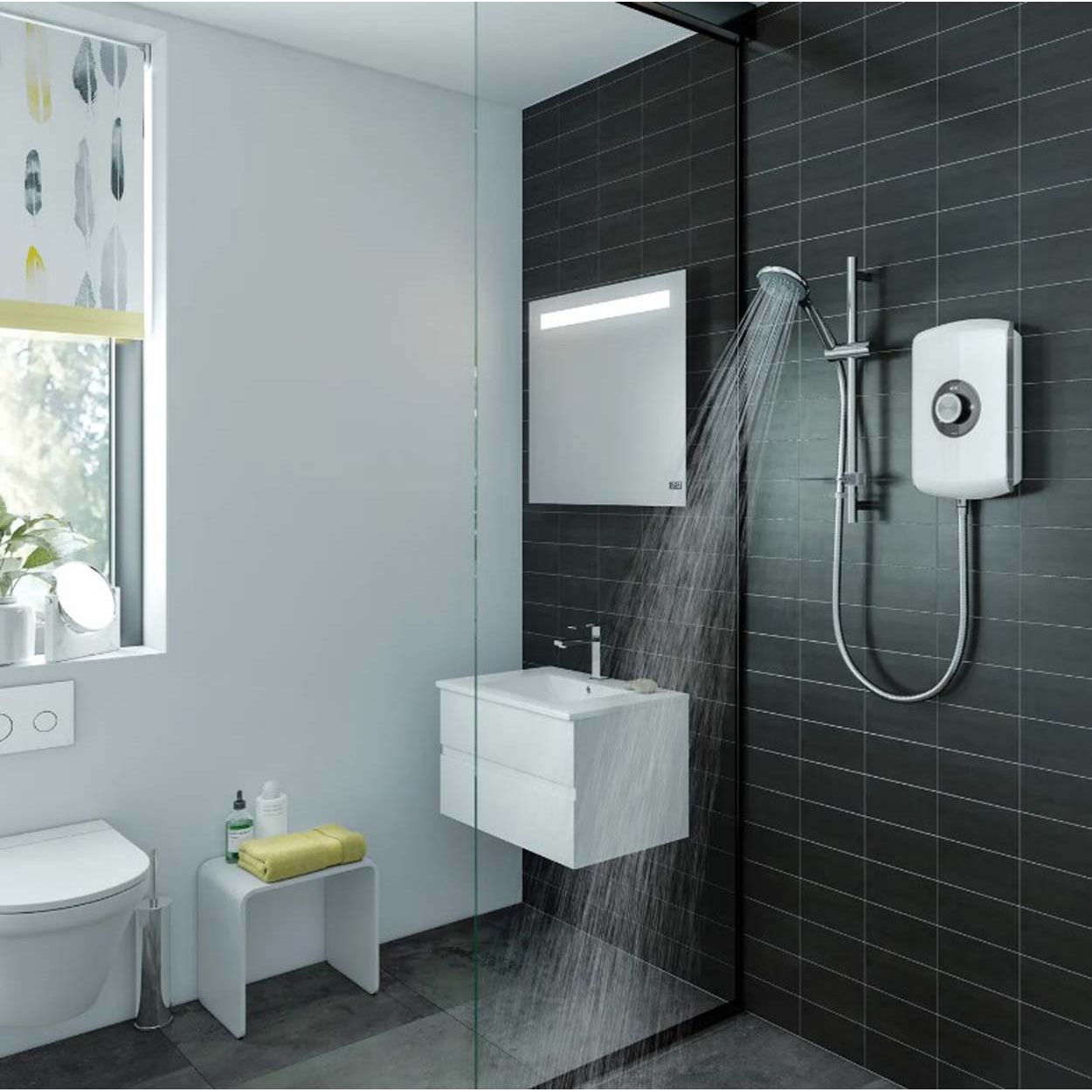 Triton Amore Electric Shower - Gloss White