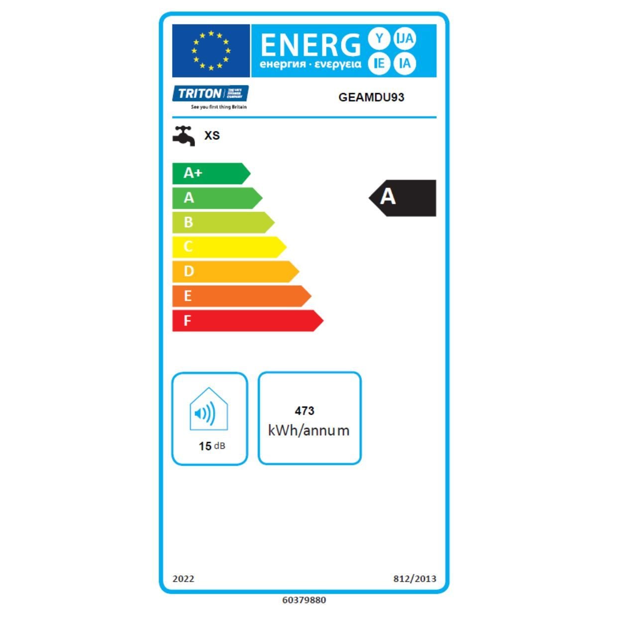 Triton Amore Electric Shower - Gloss White