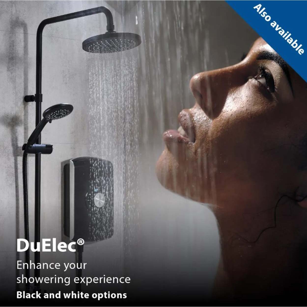 Triton Amore Electric Shower - Brushed Steel