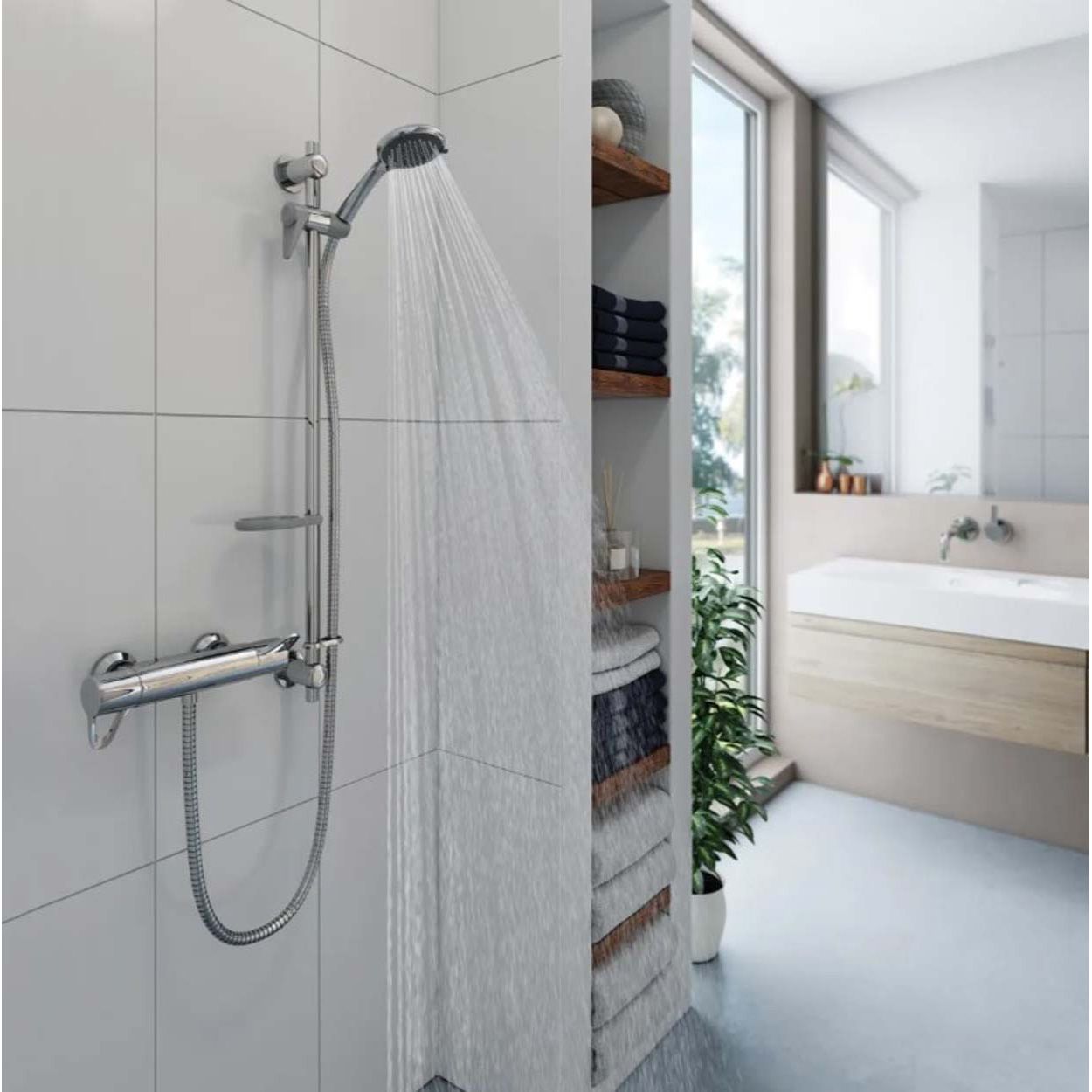 Triton Elina Inclusive Bar Mixer With Grab Rail Kit