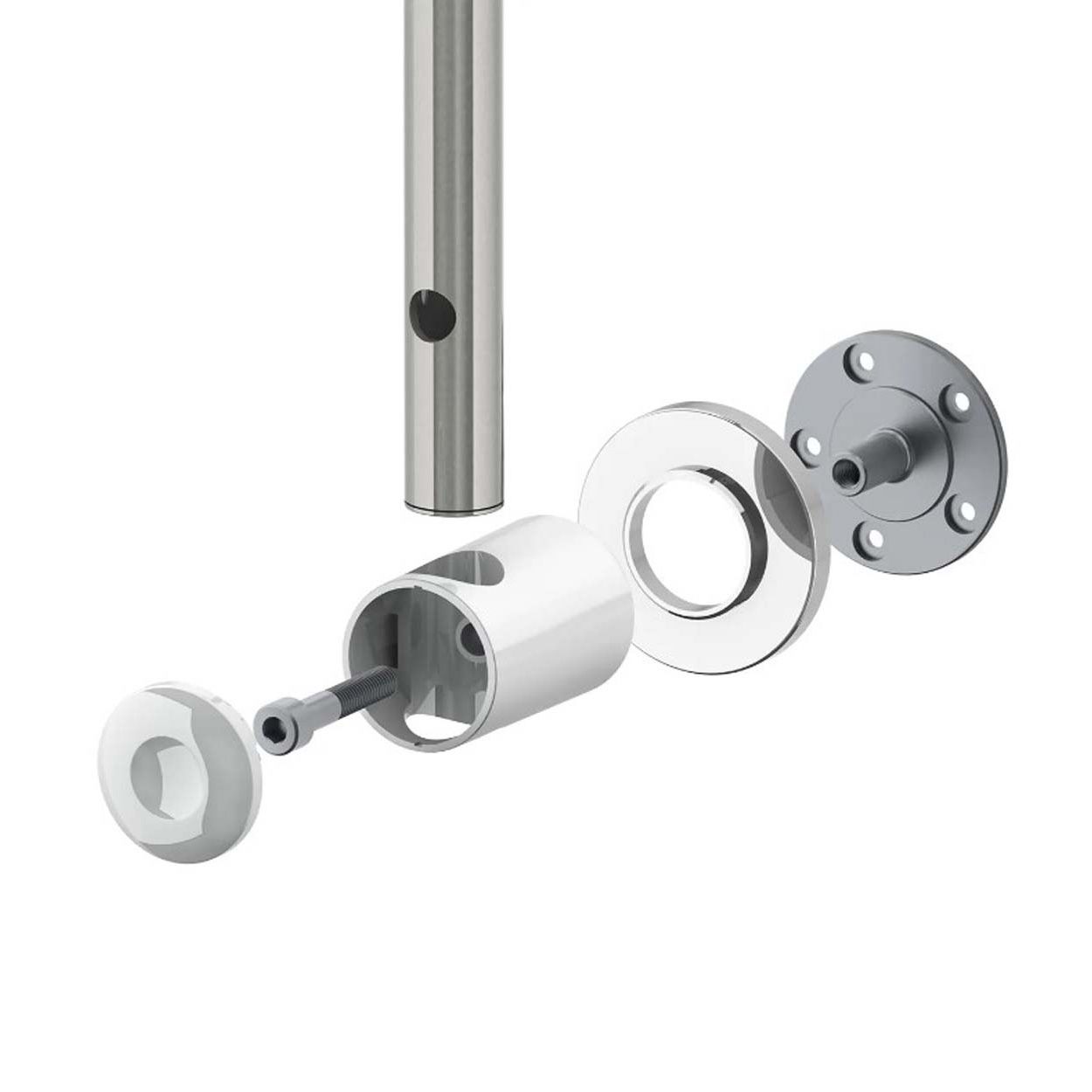 Triton Inclusive Shower Kit With Grab Rail - Chrome