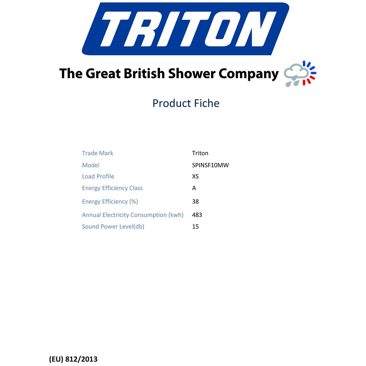 Triton Instantaneous Water Heater Multi Point 10.1Kw