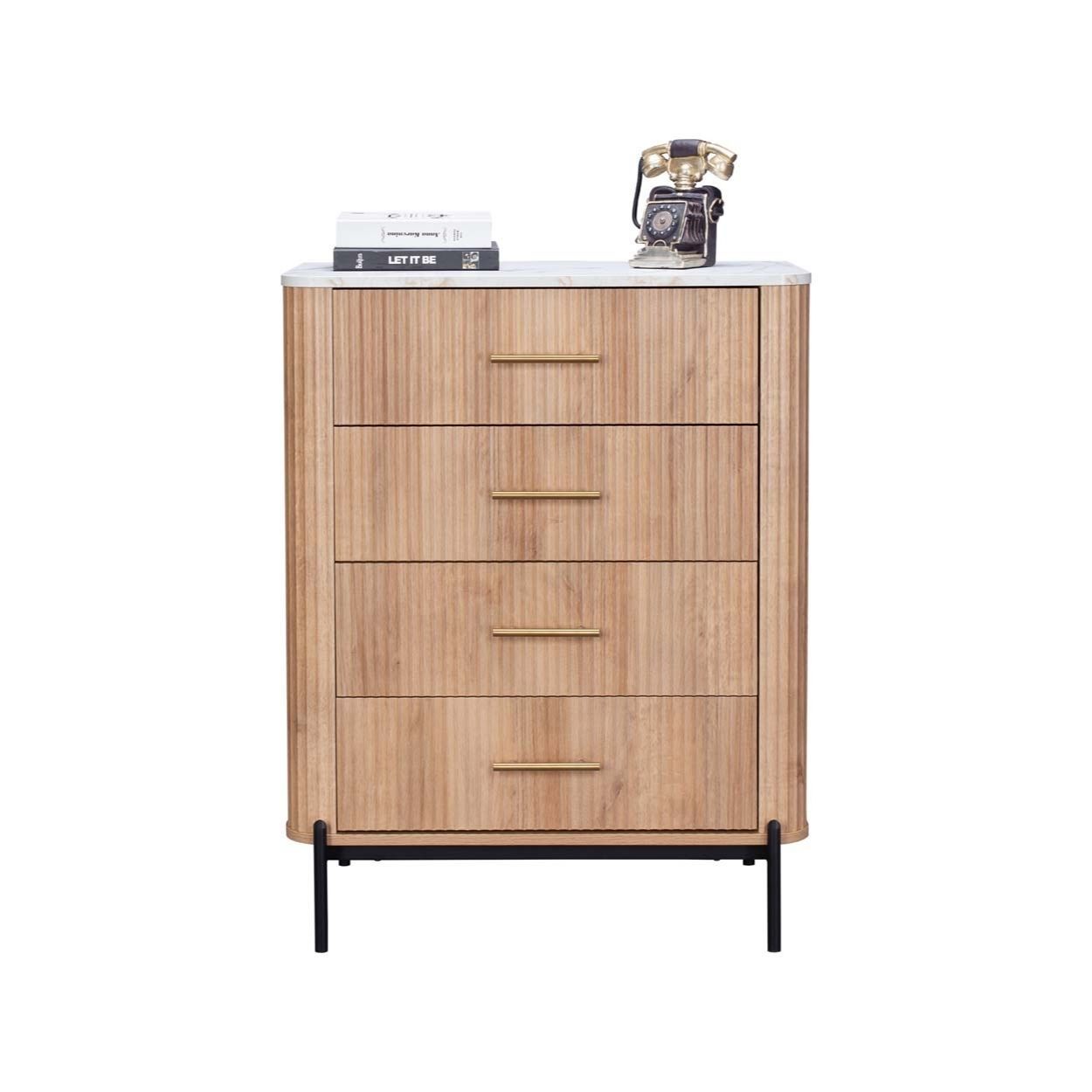 Vienna Marble Ribbed Dresser