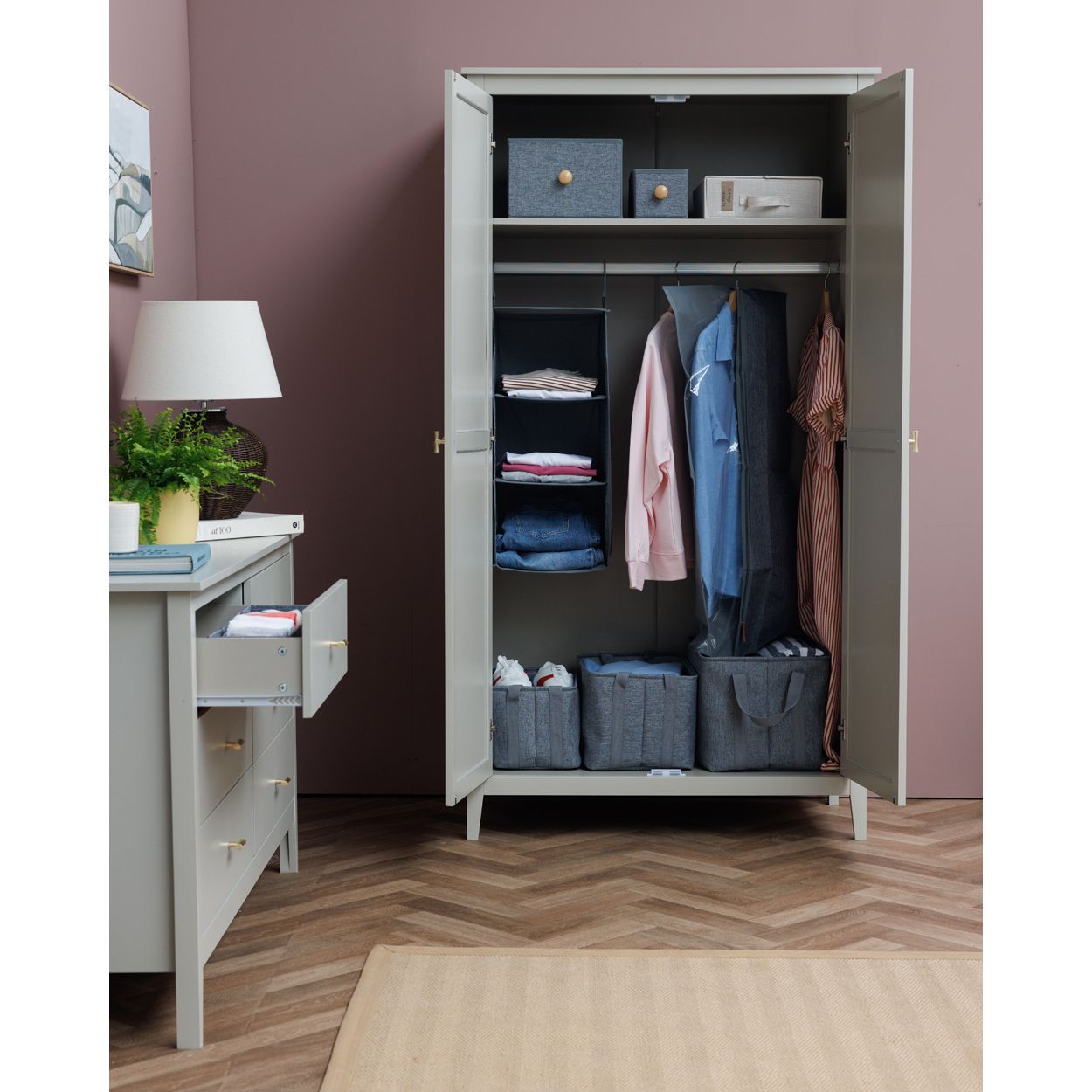 Lyon Grey Wardrobe