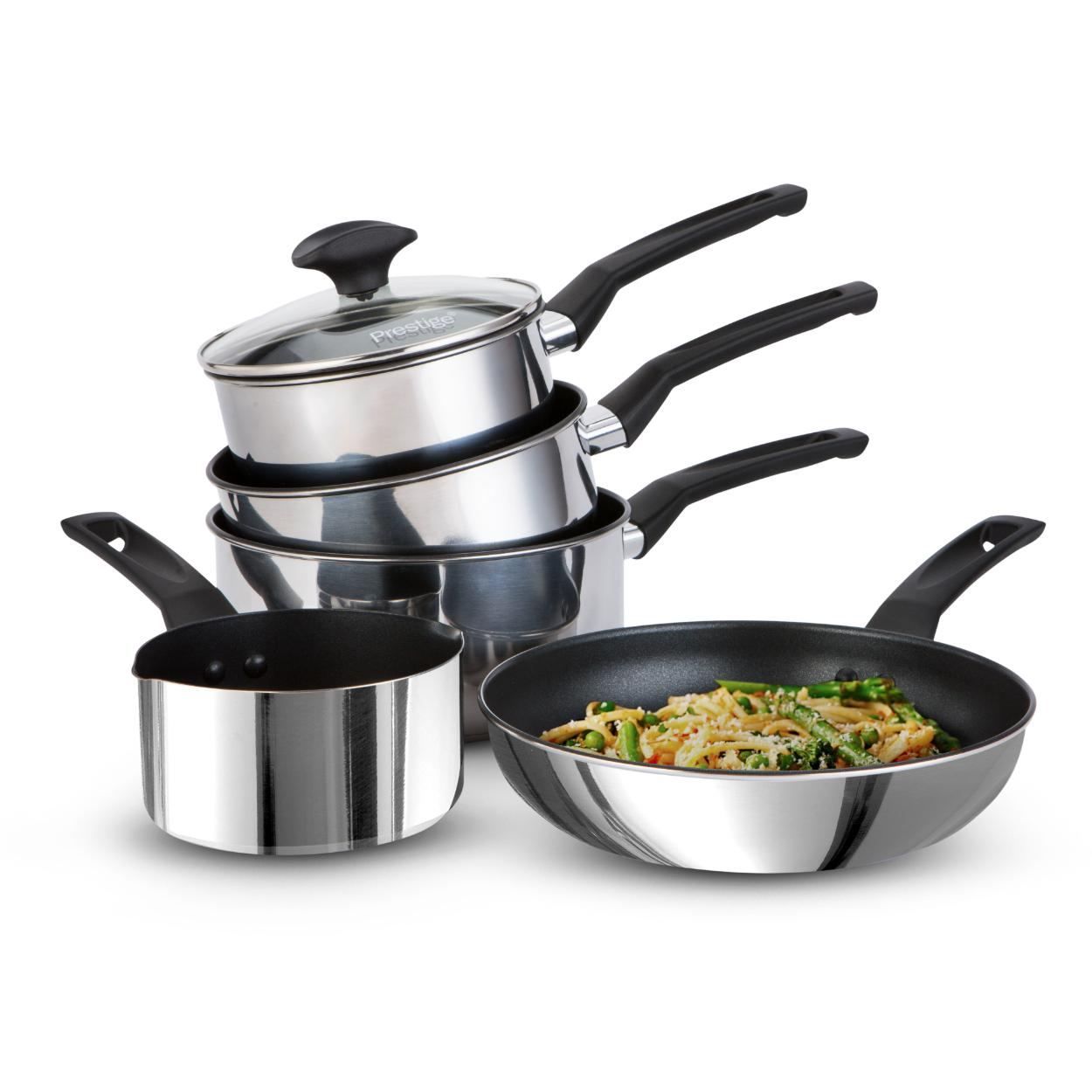 Prestige 9X Tougher Nonstick Induction 4Pce Set And Milkpan
