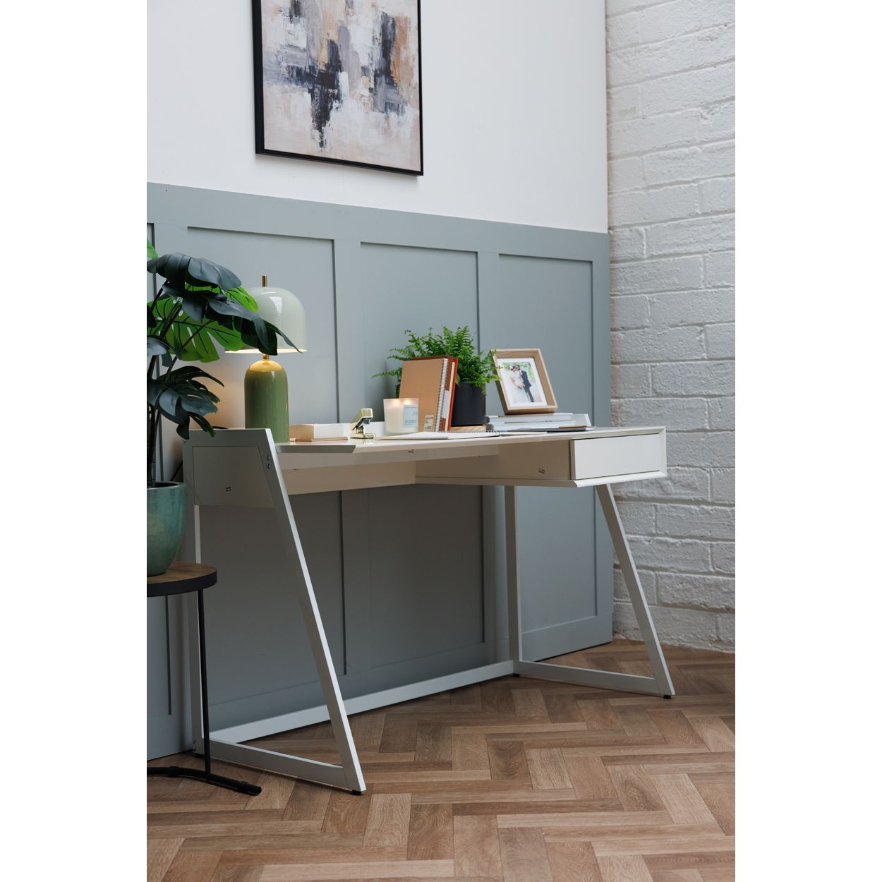 White High Gloss Desk 80x120x60 cm