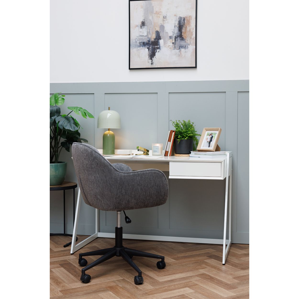 White High Gloss Desk 80x120x60 cm