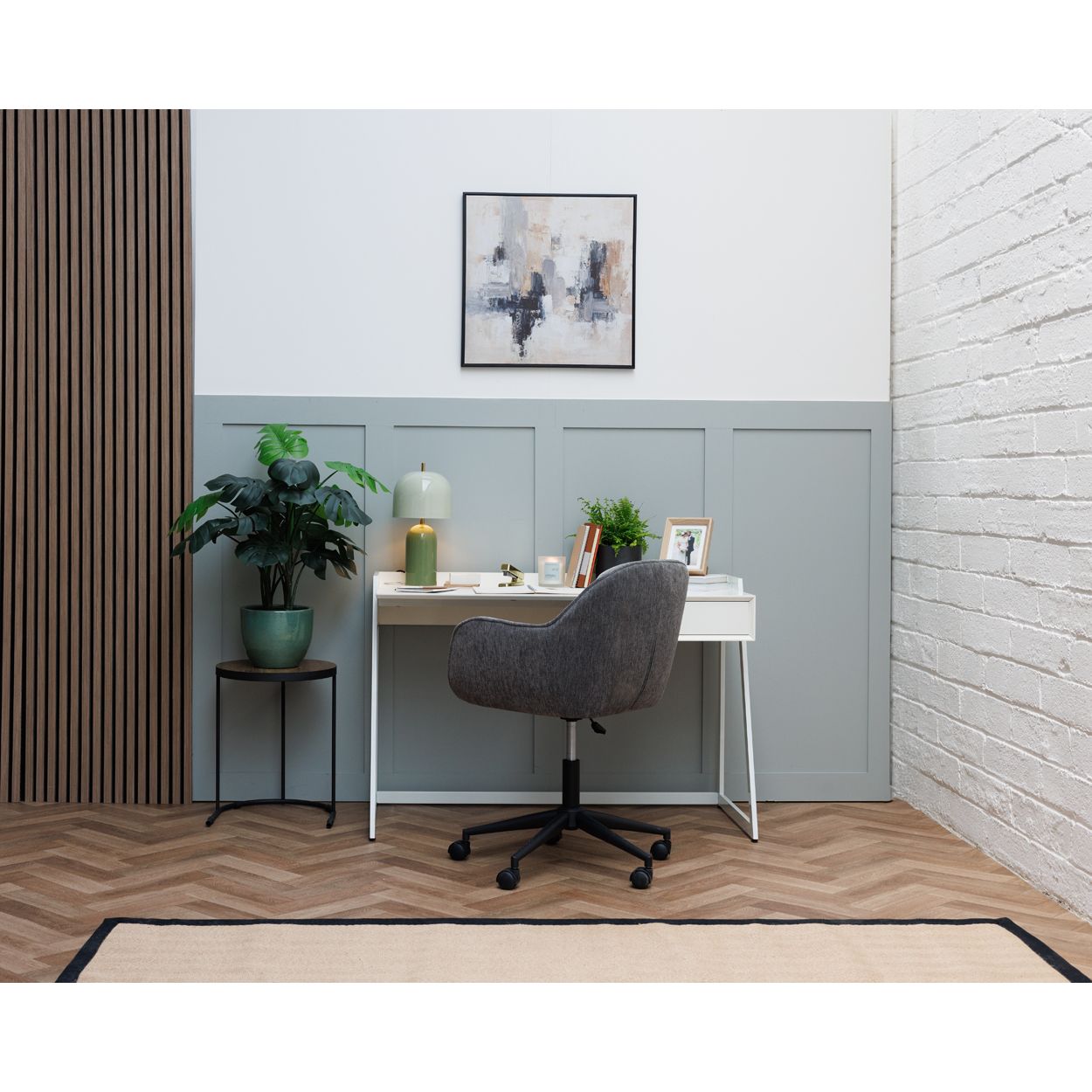 White High Gloss Desk 80x120x60 cm