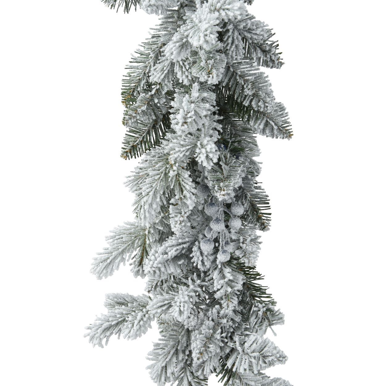 9Ft Frosted Garland With Berries
