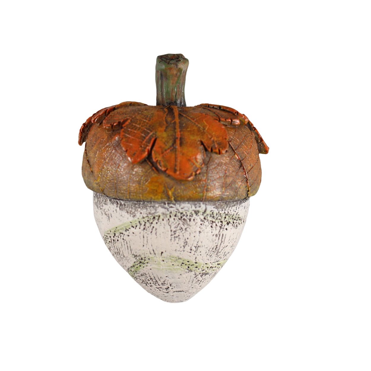 Orange Acorn Ornament 8cm 