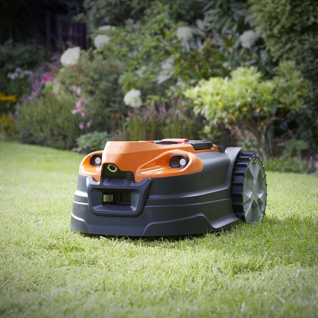 LawnMaster OcuMow 18 Drop and Mow Robotic Mower with Docking Station